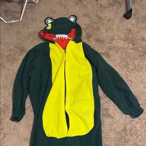 Alligator/crocodile onesie